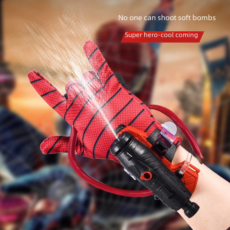 Spider Wrist Launcher Children’s Wearable Spider Gloves Water Play Toy Manual Press Water Gun