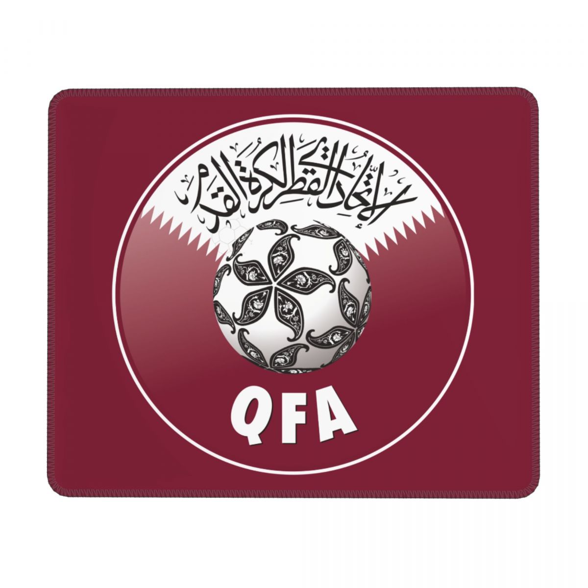 Qatar National Football Team Square Rubber Base MousePads