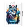 The Wolf And Forest-11CT Stamped Cross Stitch 40*60cm/15.75*23.62in  tapestrymarket