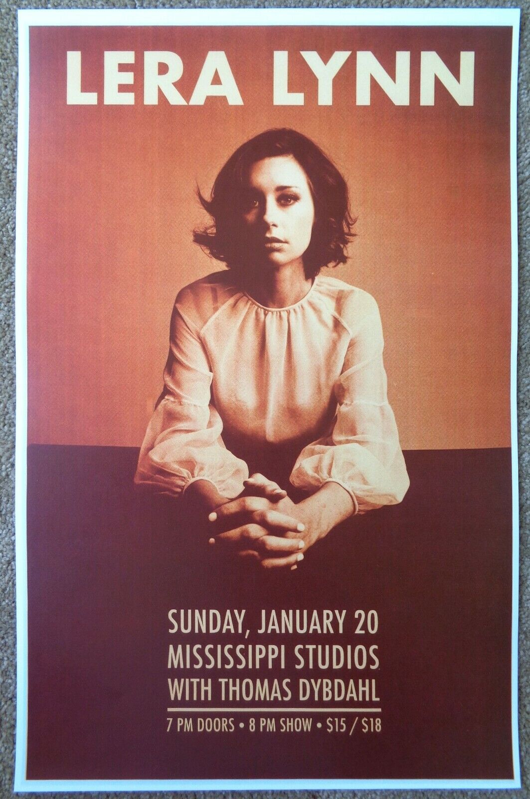 LERA LYNN 2019 Gig POSTER Portland Oregon Concert