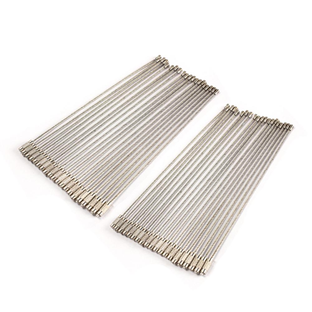 

40pcs Stainless Steel Wire Keychain Cable Key Ring for Outdoor Hiking, 501 Original