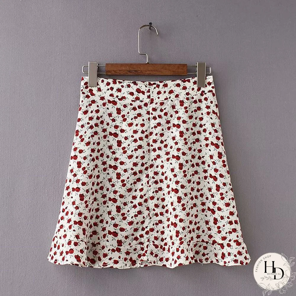 Women Dots Mini Skirt Green White Saia High Waistline Faldas Sexy Skirts Summer