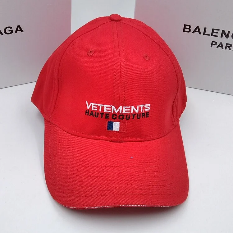 VETEMENTS Outdoor Camping Sun Hat Colorful Embroidered Letters Unisex