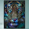 (Big Size)Tiger - 11CT Stamped Cross Stitch - 50*66cm - Animal