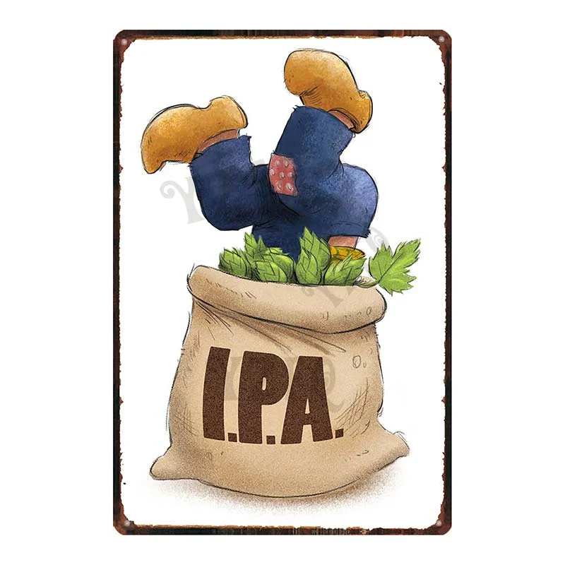 Athvotar Metal Painting Tin Sign Wall Bar Cafe Home Art Kitchen Decor Living Room 30X20CM DU-6599A