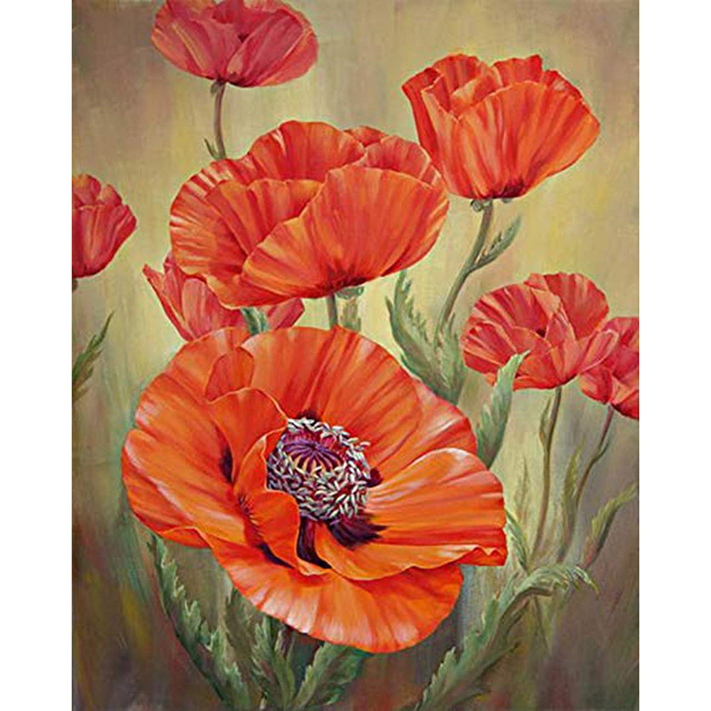 

30*40CM - Flower - Round Drill Diamond Painting, 501 Original
