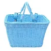 Bike Front Basket with Handles Cute Square Bicycle Basket for Kids Adult Bikes