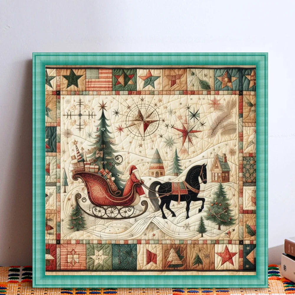 11CT Stamped Cross Stitch Pillowcase - Sleeping Hedgehog(Canvas|45*45CM) - Eco-Friendly Cotton Thread