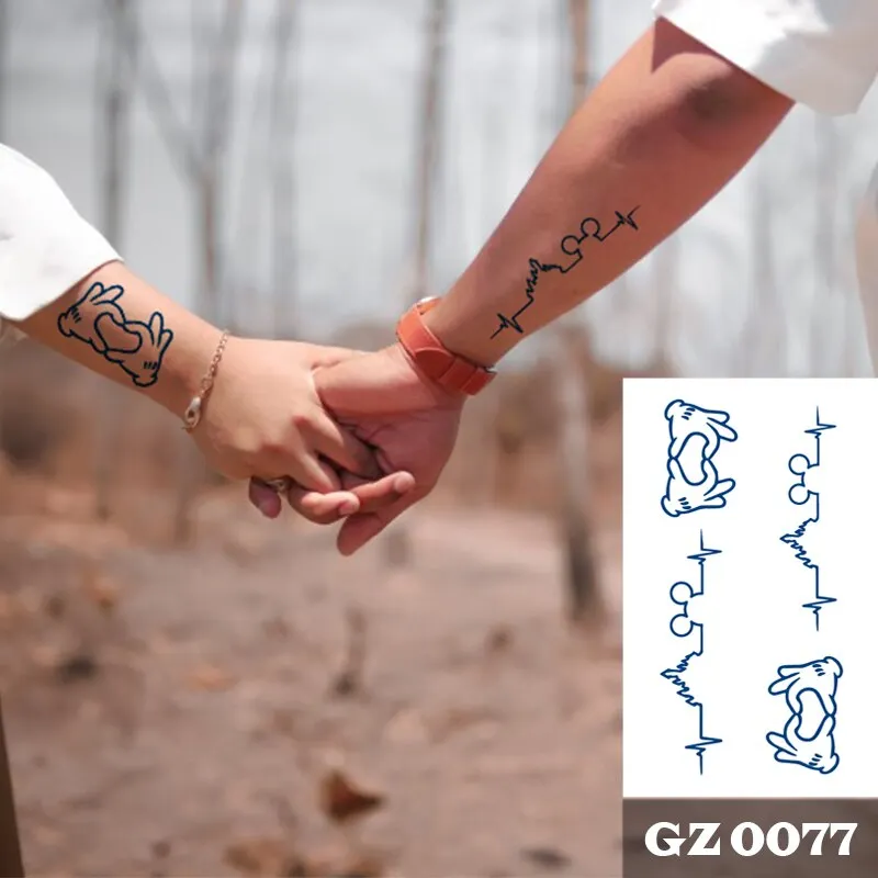 1Pcs Men's Fire Ink Tattoos Body Art Totem Waterproof Temporary Tattoo Sticker For Men Women