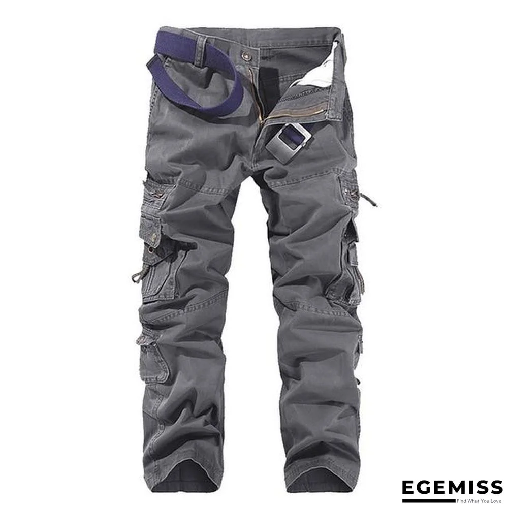 Mens Tactical Pants Joggers Casual Male Cargo Pants Cotton Trousers Multi Pocket Military Style Green Pants | EGEMISS