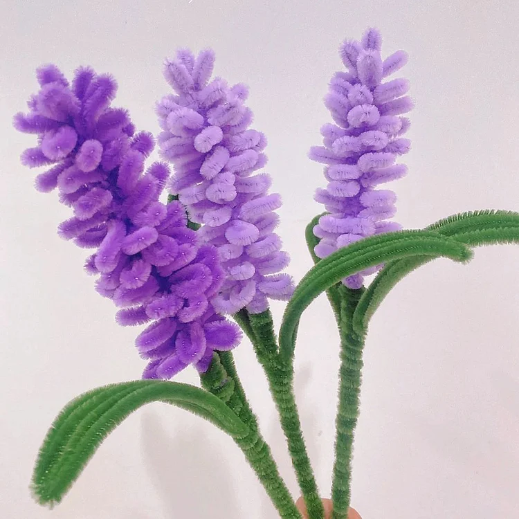 Pipecleaner lavender flowers #diyproject #handmade #diy#foryou #flower, pipeline cleaner flower