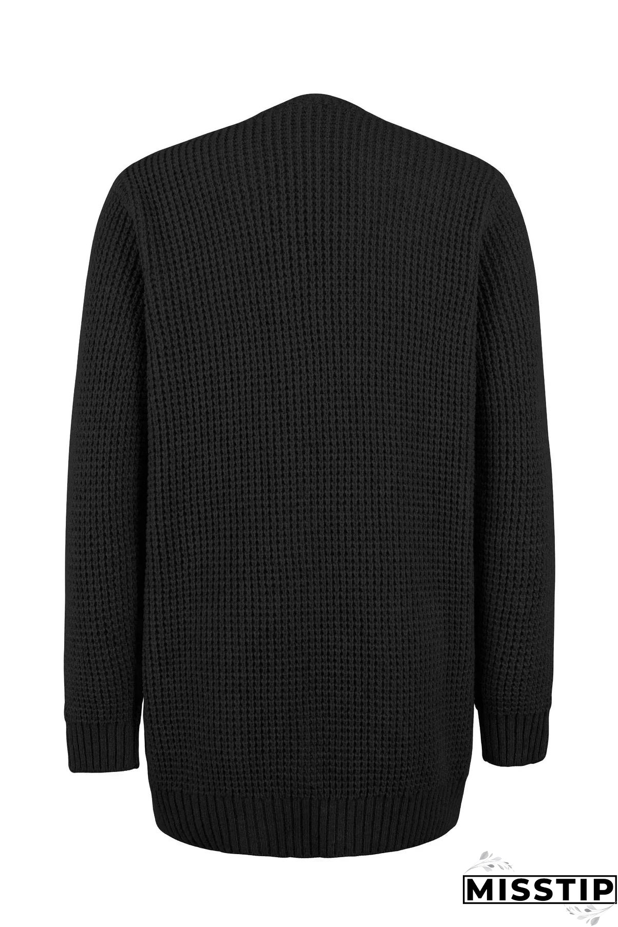 Tatiana - Long Sleeve Knitted Cardigan With Pockets