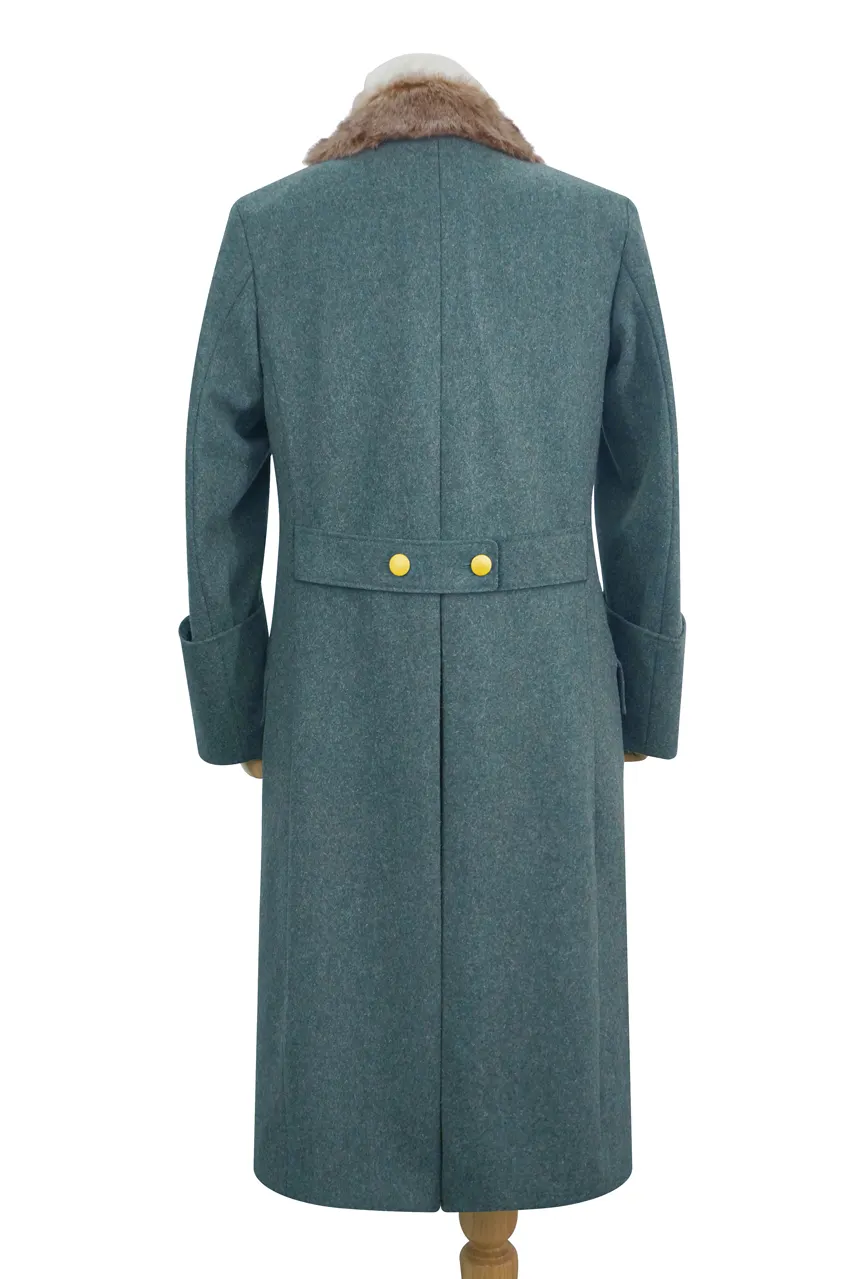   Polizei German General Fur Collar Wool Greatcoat German-Uniform