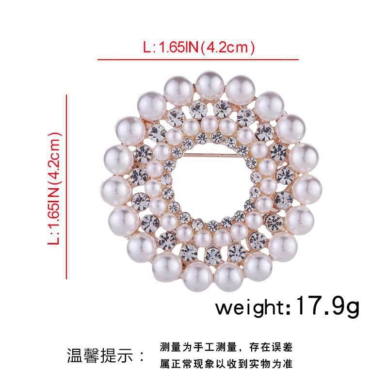 Elegant Glam Pin Heart Shape Flower Bow Knot Alloy Plating Artificial Pearls Women’s Brooches