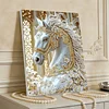 DIY Pearl Painting Horse for Home Wall Decor with Frame(30x40cm)