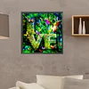 4PCS Diamond Painting -DIY Round Drill Love Butterfly Flower