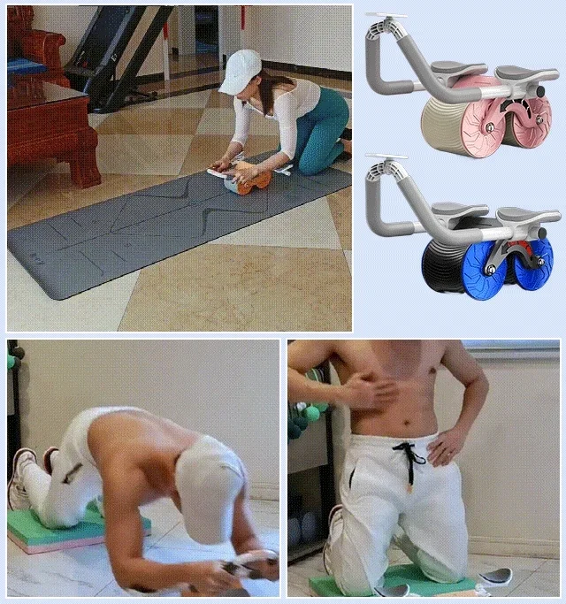 🔥LAST DAY 50% OFF🔥Automatic Rebound Abdominal Wheel🎁[Free shipping & Free pad included]