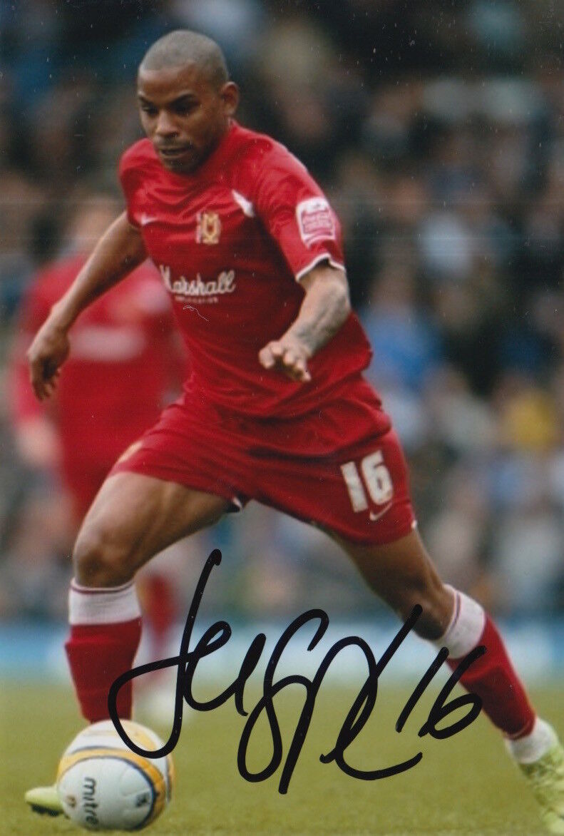 MK DONS HAND SIGNED JASON PUNCHEON 6X4 Photo Poster painting.