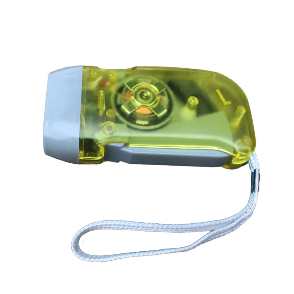 

Portable 3 LED Flashlight Hand Crank Torch for Camping Light Outdoor Hiking, Red, 501 Original