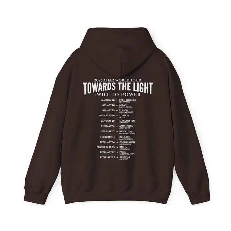 2025 Ateez Towards the Light Will to Power Simple Time Listed Hoodie