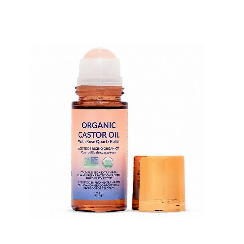  ✨ Organic Castor Oil Roll-On - For Radiant Skin, Lush Hair & Relaxation