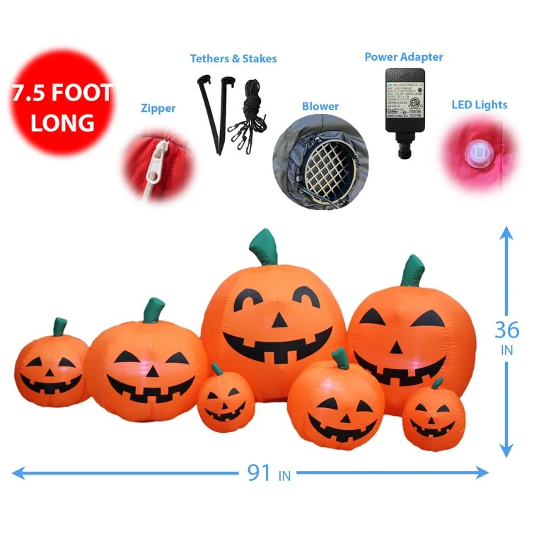 Halloween Orange Pumpkins Decoration