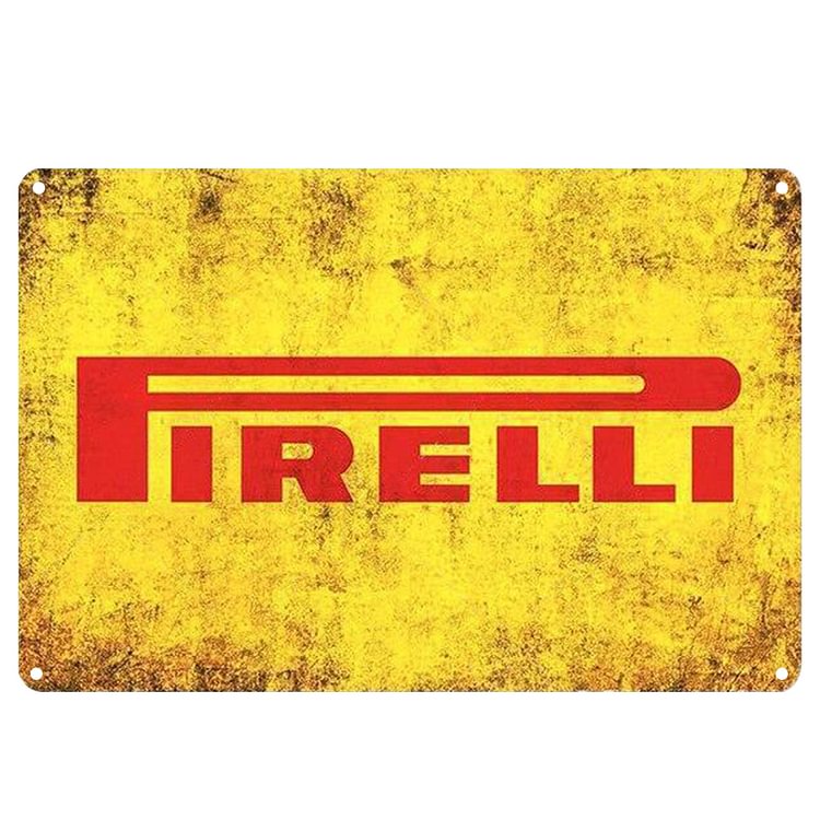Pirelli Garage - Vintage Tin Signs/Wooden Signs - 7.9x11.8in & 11.8x15.7in