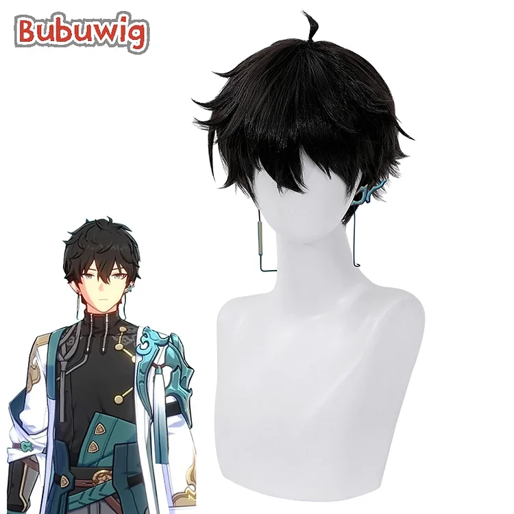 Hair Dan Heng Cosplay Wigs Honkai: Star Rail Dan Heng 23 cm
