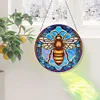 Suncatcher Bee Diamond Painting Hanging Pendants for Kid Adults DIY Craft