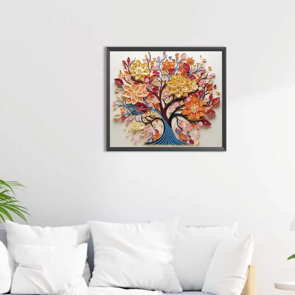 Diamond Painting - Partial Special Shaped Drill - Tree(Canvas|35*30cm)