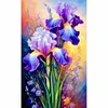 Iris-Peinture diamant foret carr&eacute;-45*75cm (grande taille)