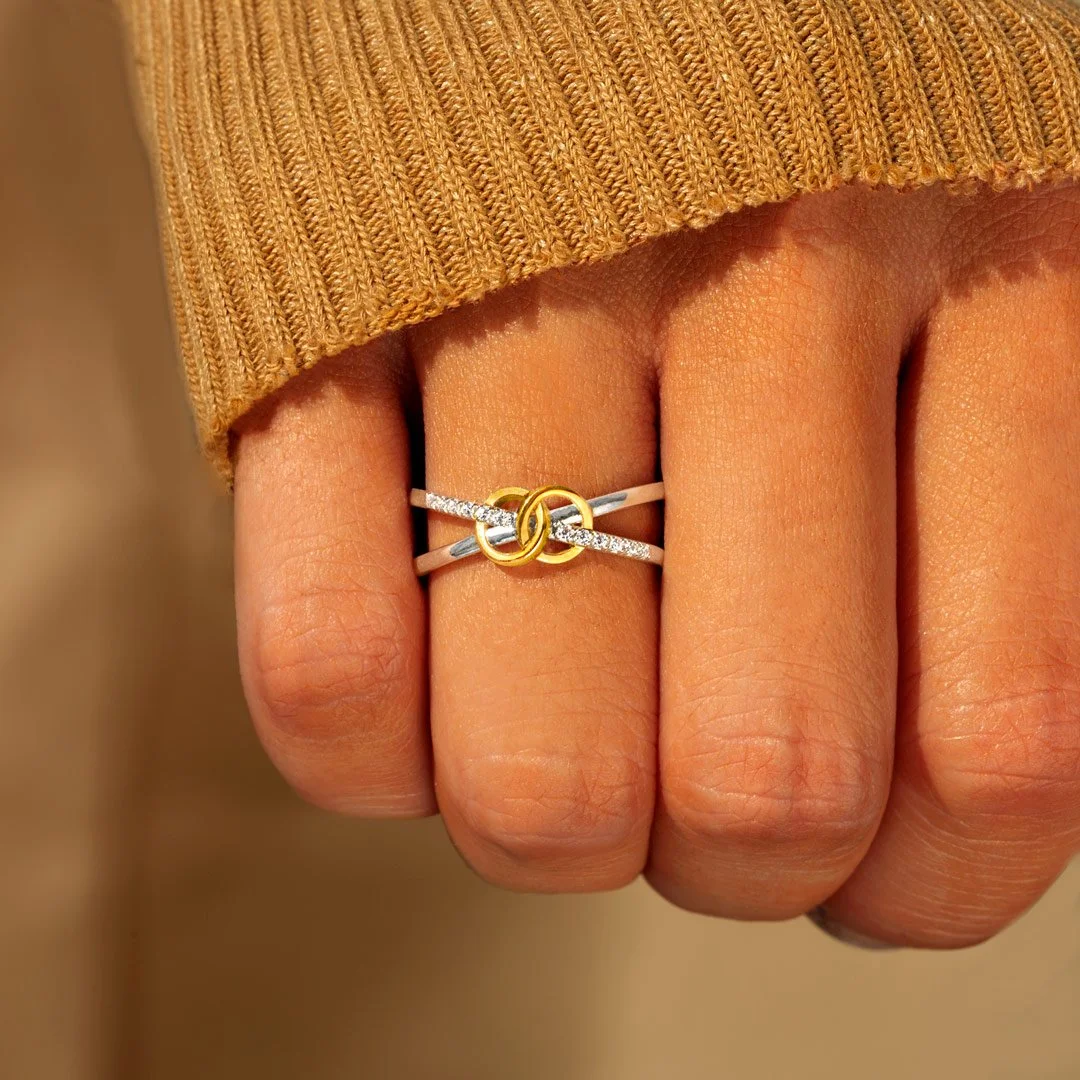 Linked Together Interlocking Ring