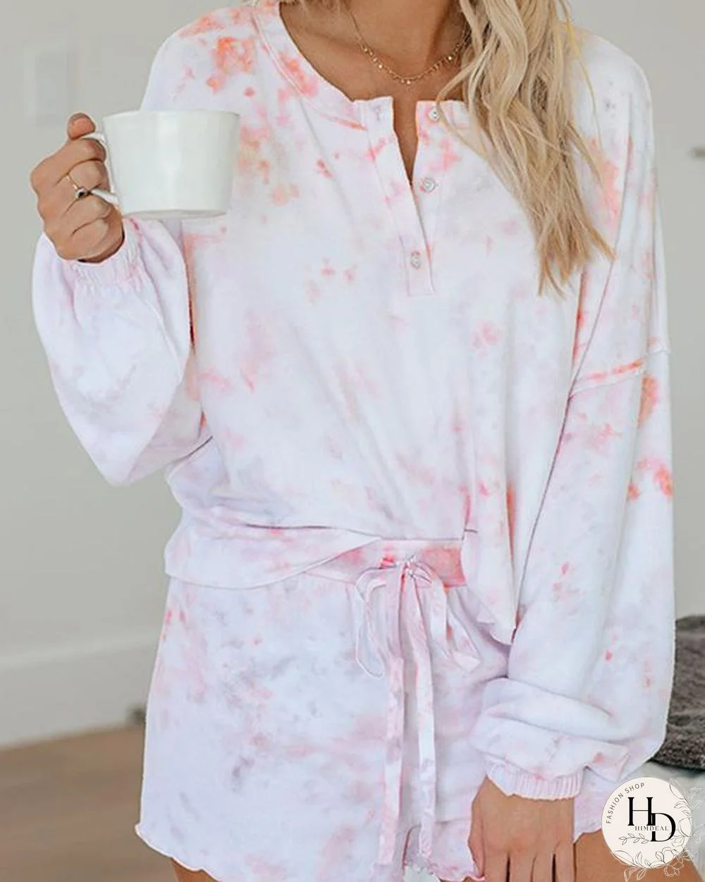 Long Sleeve Tie Dye Two Piece Set