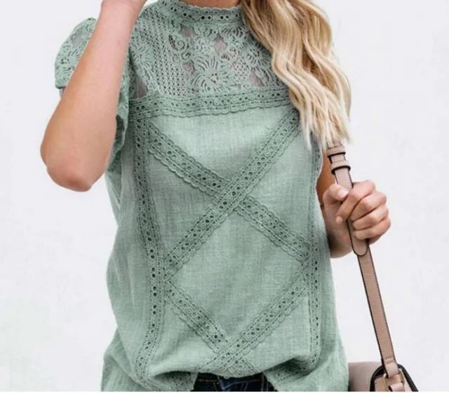 Chiffon Ruffles Plus Sizes Befree Boho Floral Elegant Blouse