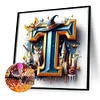 Diamond Painting -DIY Full Square Drill Harry Potter Letter T(35x35 CM)