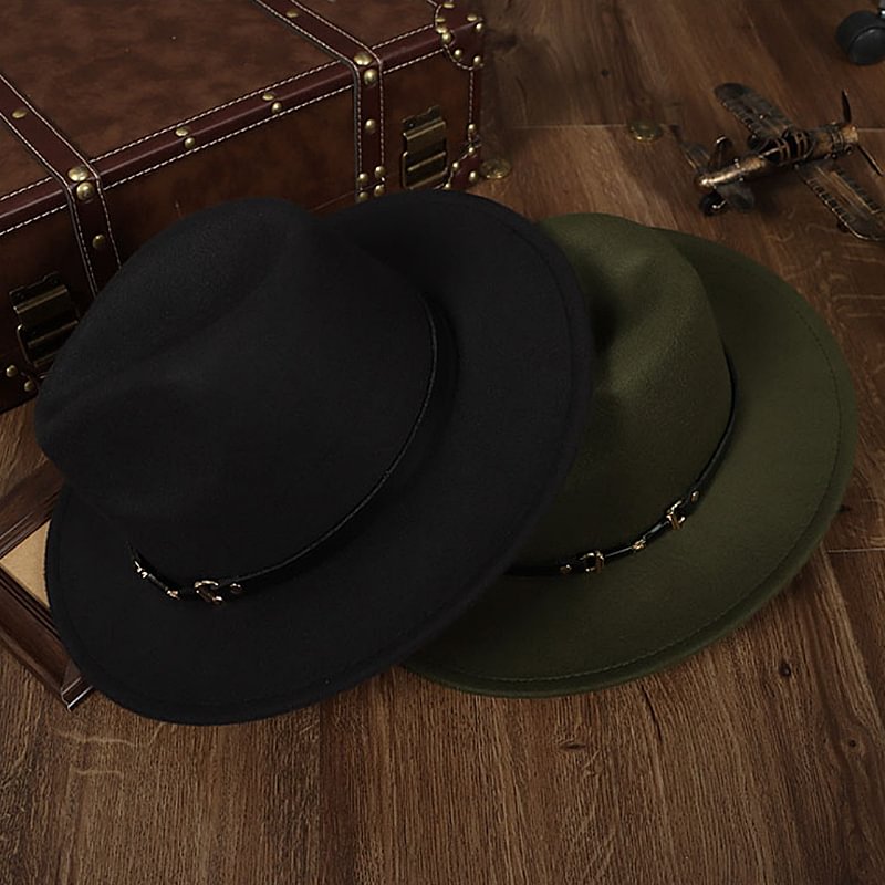 French Top Hat Retro Gentleman 56-58cm Woolen Hat