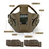 Airsoft Mask 700FPS Impact Resistance Safety Mask Detachable for Training(Black)
