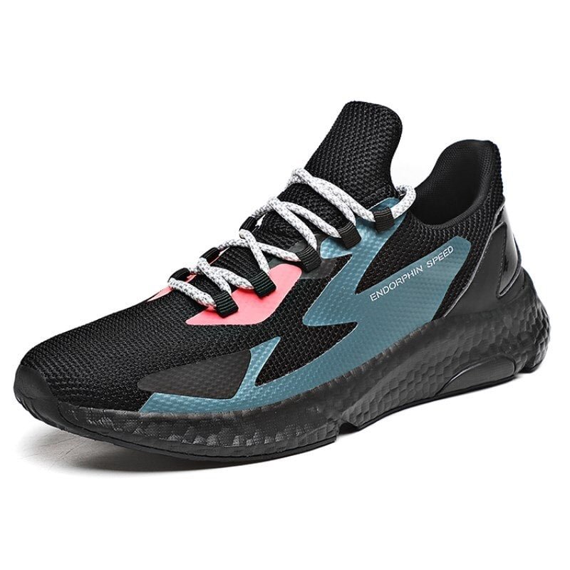 Trend Style Men Casual Shoes 2021 New Fashion Breathable Mesh Light Personality Men's Sneakers Flying Weaving Tenis Masculino