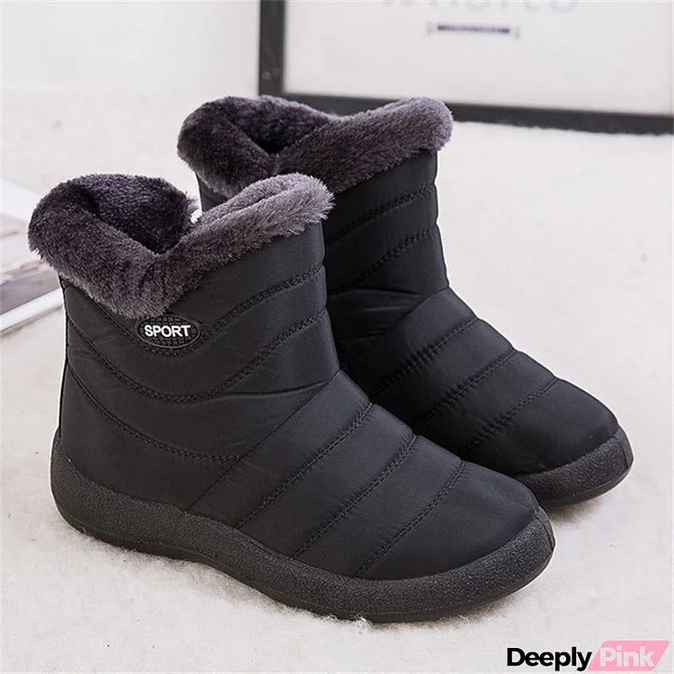 Ultra-Warm Side Zipper Fashion Waterproof Lightweight Snow Boots