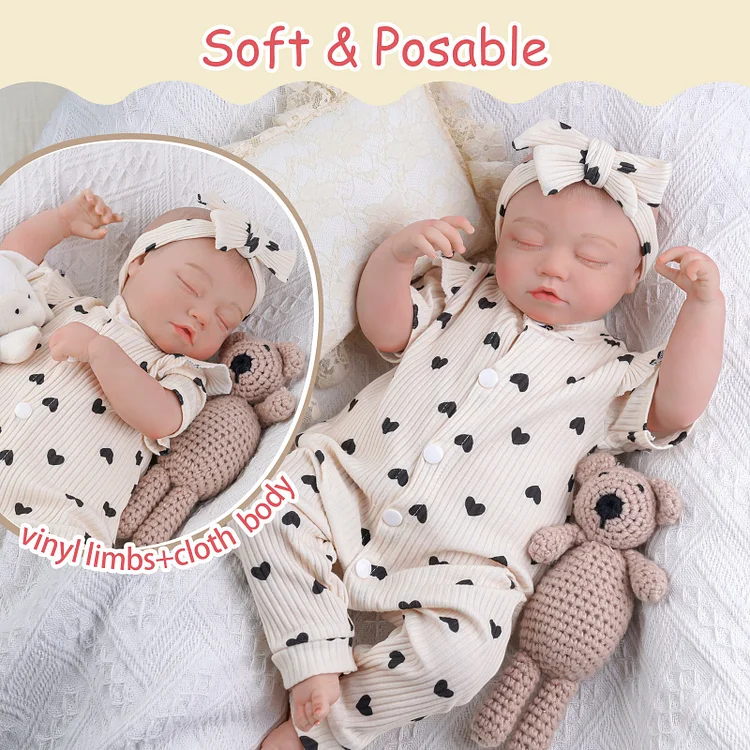 [Year Lowest Price]Babeside Sleeping Reborn Baby Zora 20" Infant Girl Best Gift for Kids