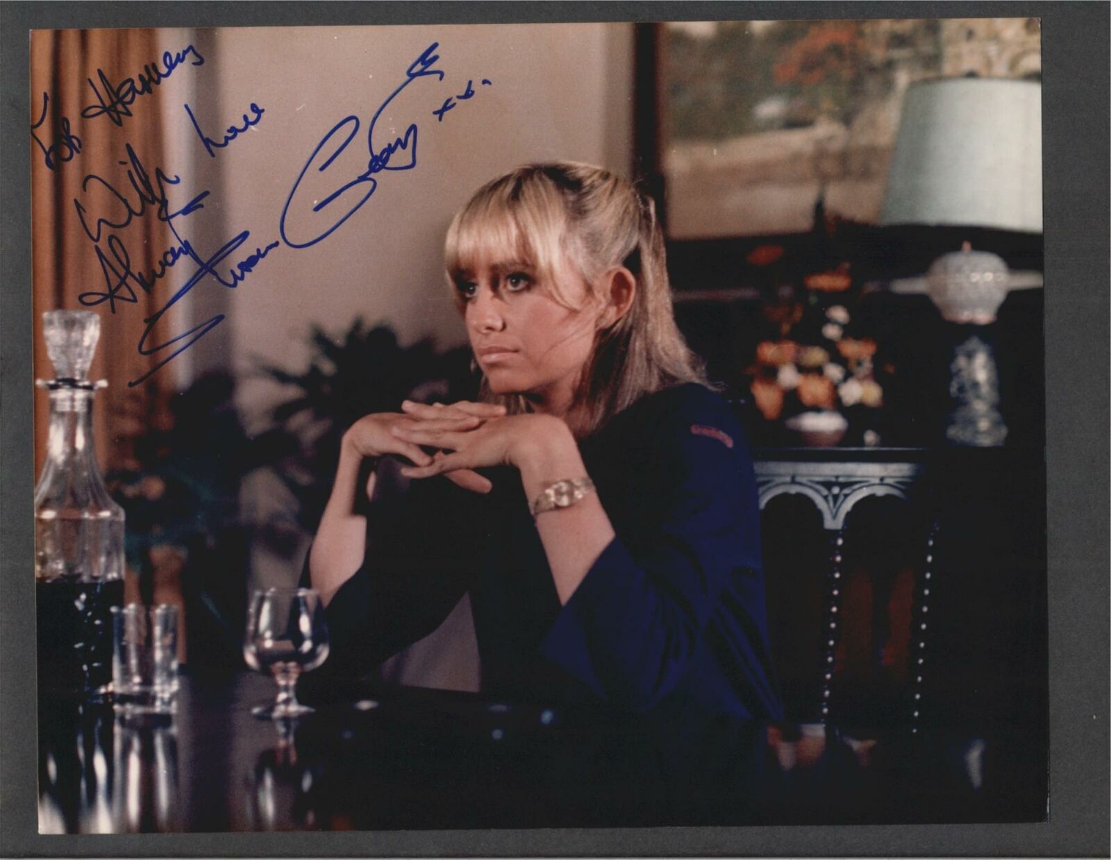 Susan George - Signed Autograph Color 8x10 Photo Poster painting - Dirty Mary Crazy Larry