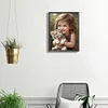 Diamond Painting -DIY Full Square Drill Girl with Pet(35x45cm)
