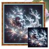 Santa Claus And Elk-11CT Stamped Cross Stitch 50*50cm/19.69*19.69in