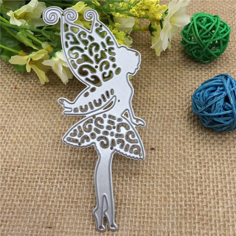 Elf Flower Fairy Girl Cutting Dies Stencil Scrapbooking Card Embossing Craft DIY