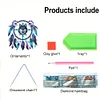 (US Only)2D Flat DIY Diamond Painting Art Pendant Window Hanging Wolf Dream Catcher