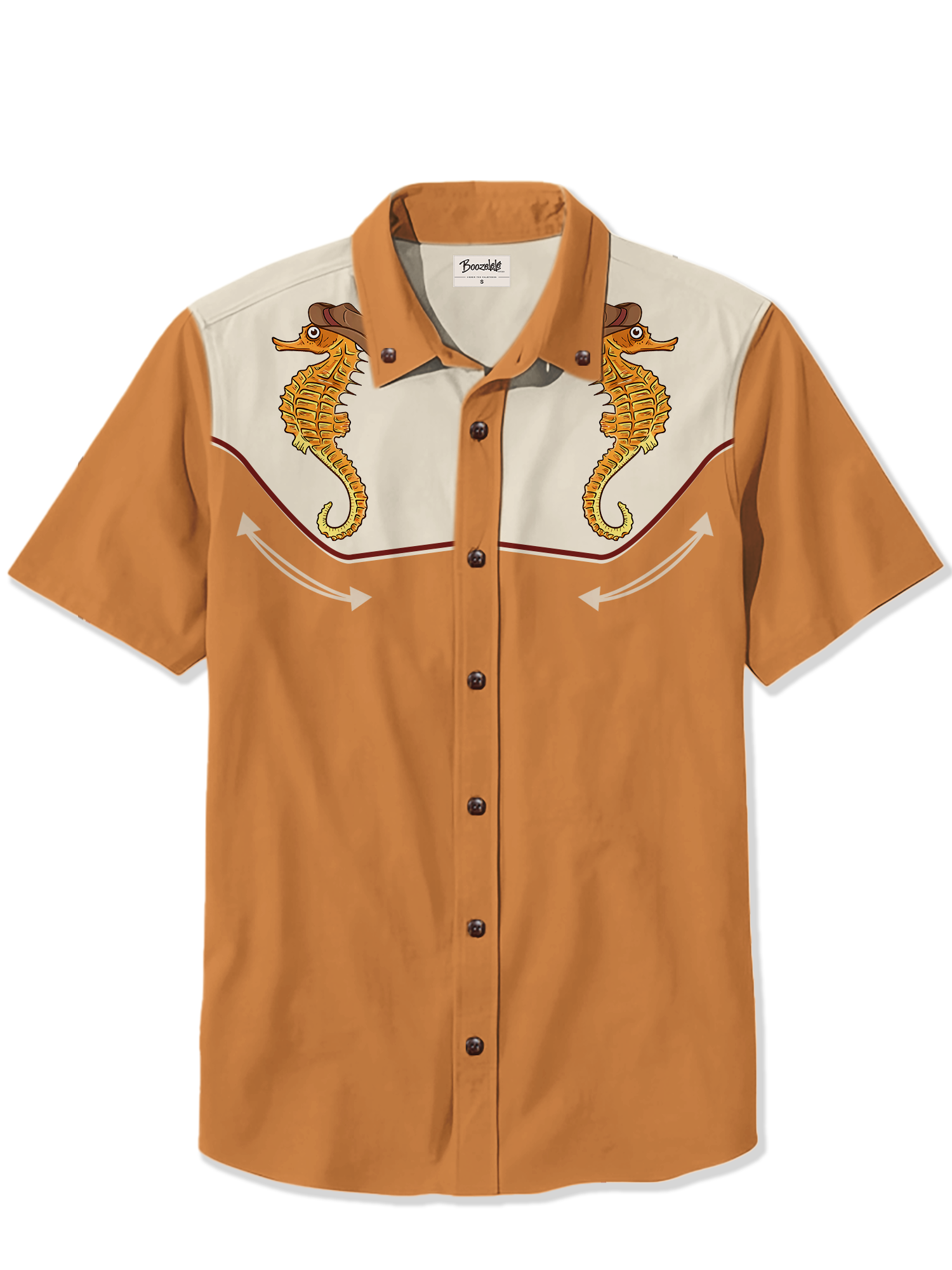 Western Seahorse Retro- 100% Cotton Shirt
