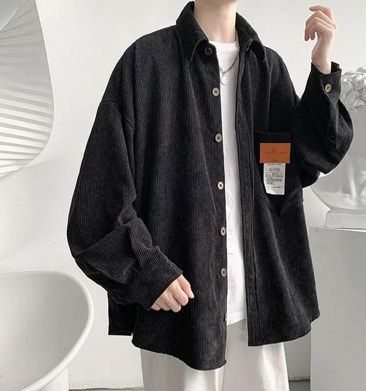 Brownm Corduroy Casual Shirt
