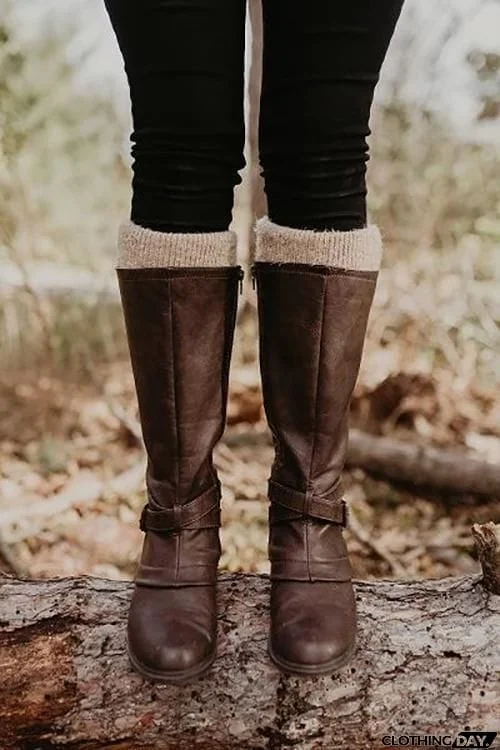 Silky Feather Pattern Topper Boot Cuffs