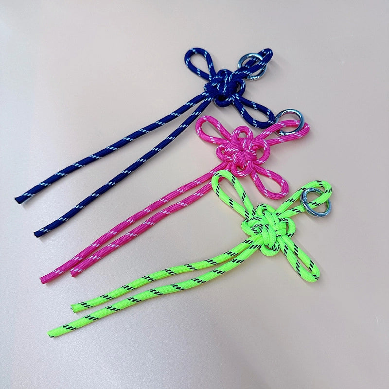 Miu Series Chinese Knot Bag Pendant Lanyard Pendant Hand-Woven Pendant Mobile Phone Lanyard Keychain Ornament Gifts Gift