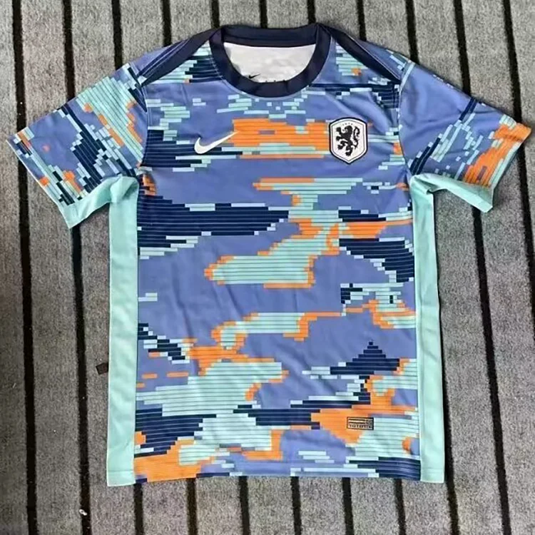 2024 Netherlands pre-match training football jersey